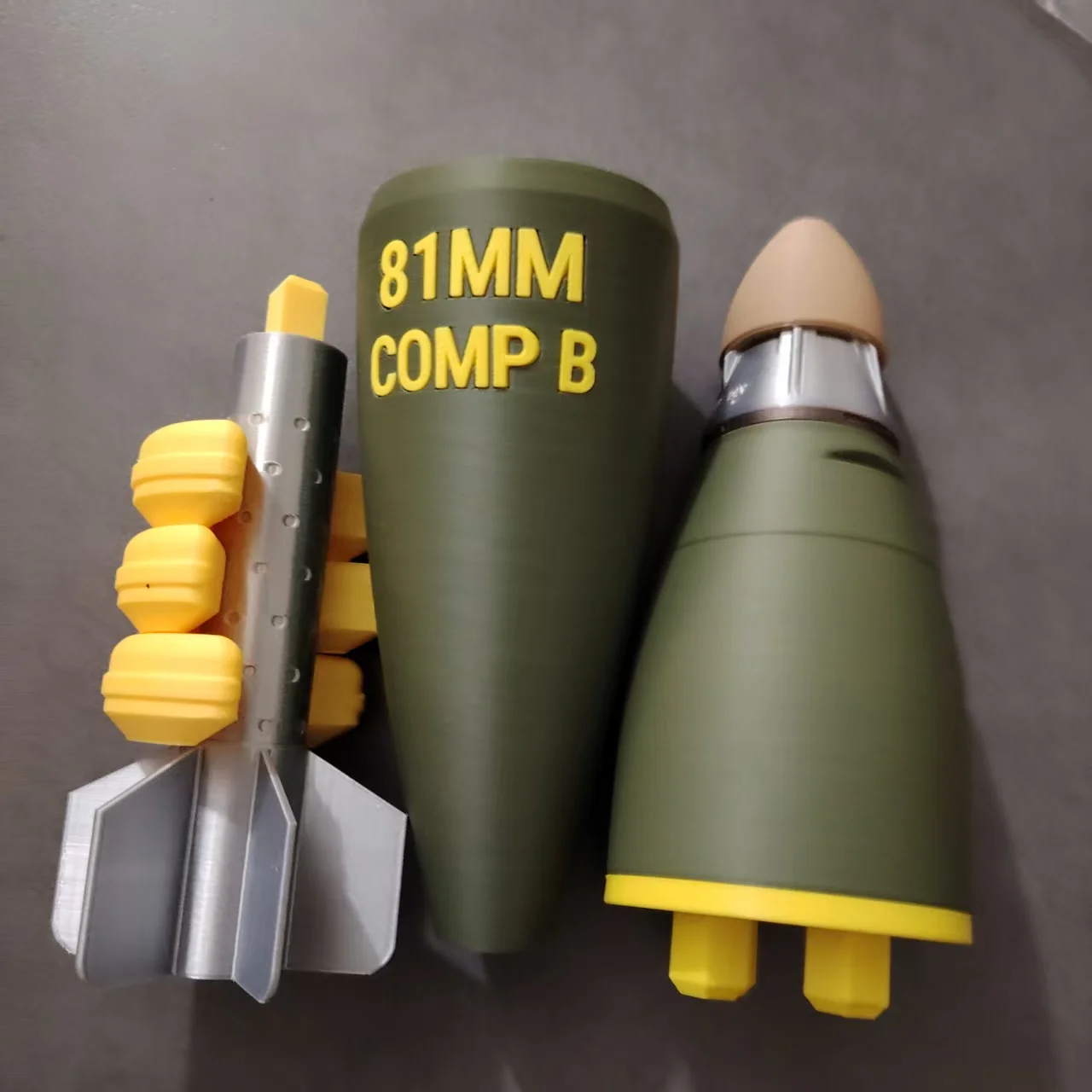 Modelo de mortero militar impreso en 3D estático para enseñanza - imagen 5