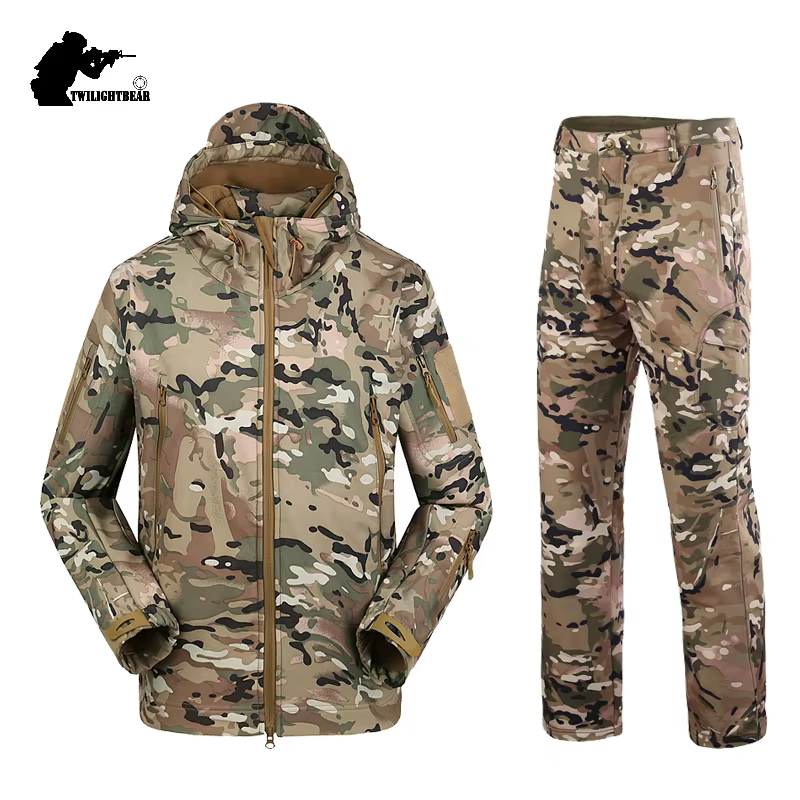 SoftShell táctico camouflage – Chaqueta impermeable caza hombre - imagen 2