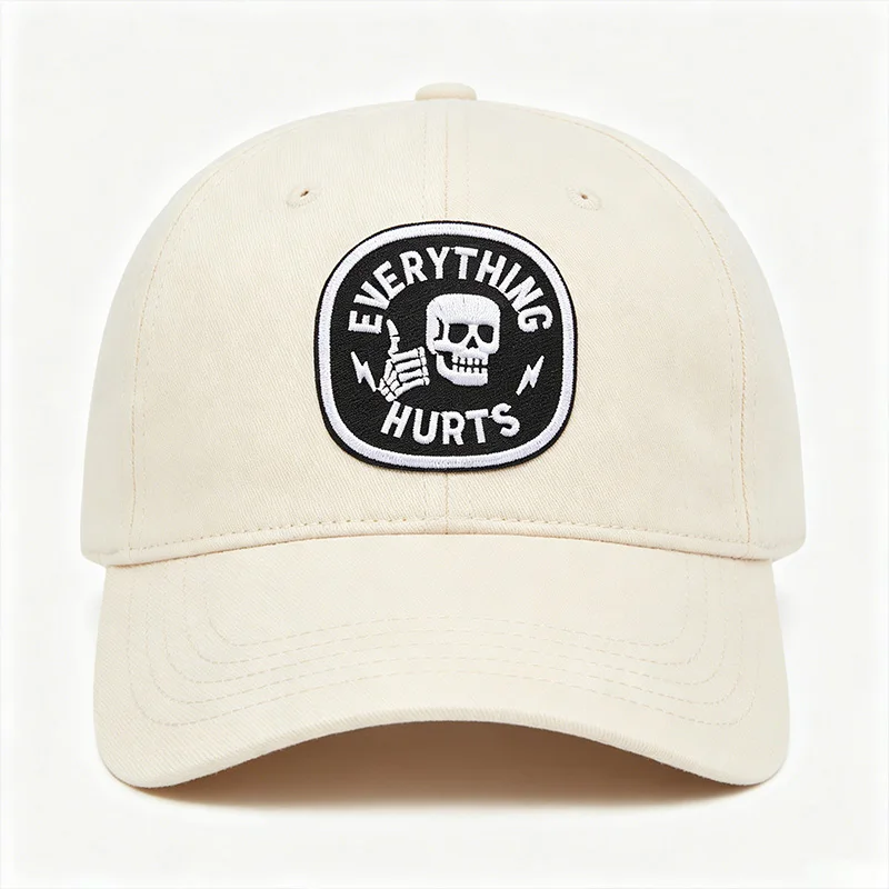 Parche bordado esqueleto Everything Hurts termoadhesivo para ropa - imagen 4