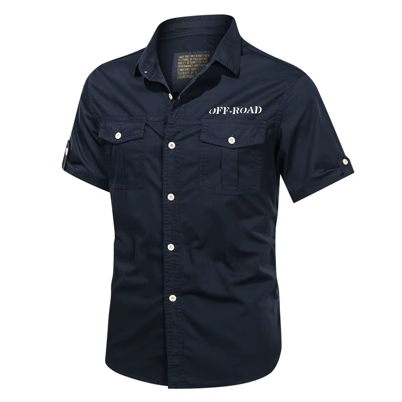 Camisa militar táctica verano – Algodón transpirable manga corta homologada - imagen 2