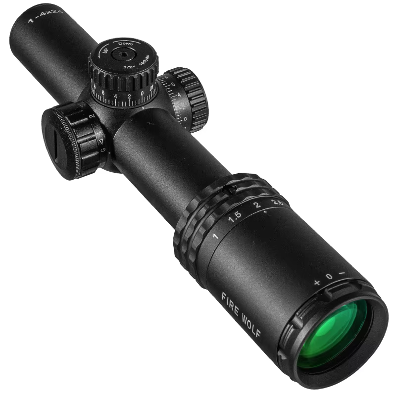 FIRE WOLF 1-4X24E mira telescópica de caza con retícula iluminada - imagen 3