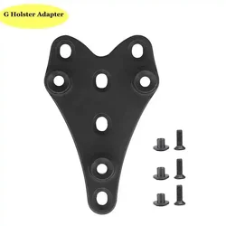 Adaptador táctico para funda de aluminio negro resistente con herrajes