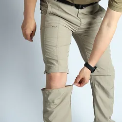Pantalones senderismo desmontables impermeables secado rápido ligero