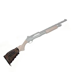 Tourbon Funda de cuero para culata de rifle con portacartuchos
