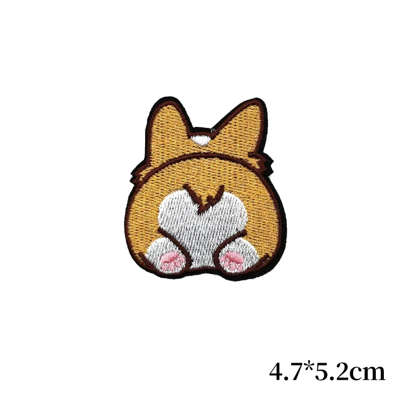 Parche termoadhesivo Shiba Inu Corgi – Para mochilas y abrigos tácticos - imagen 2