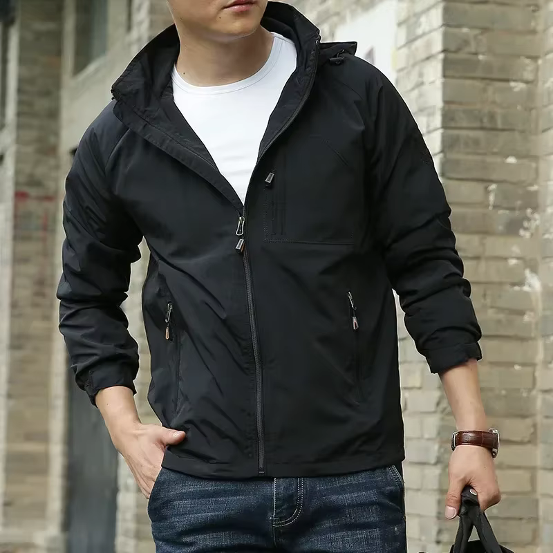 Chaqueta militar impermeable – Capucha outdoor hombre 6XL - imagen 5