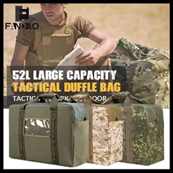 Bolsa lona táctica camuflaje alta resistencia gran capacidad