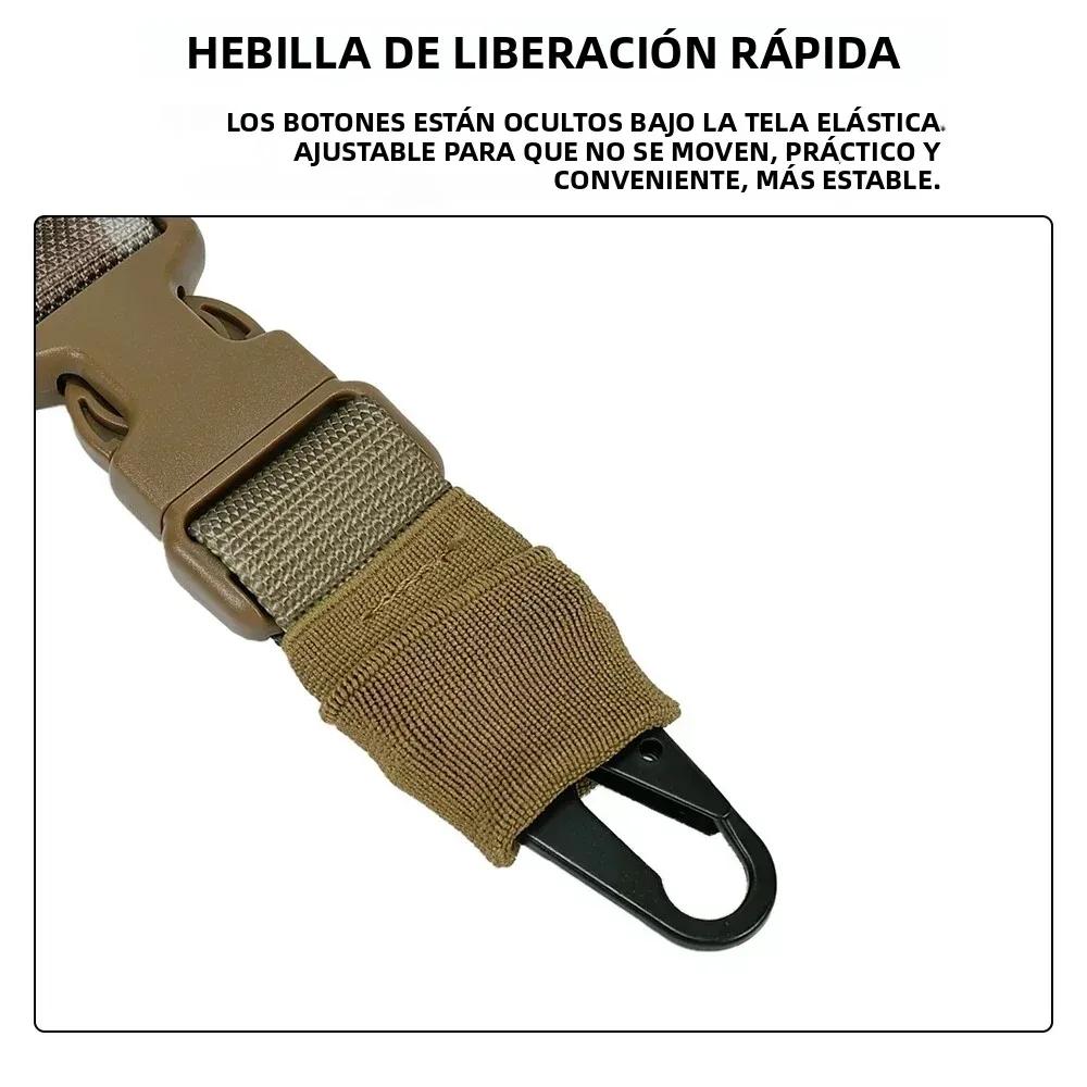 Correa táctica para escopeta con hebilla metálica de hombro - imagen 2
