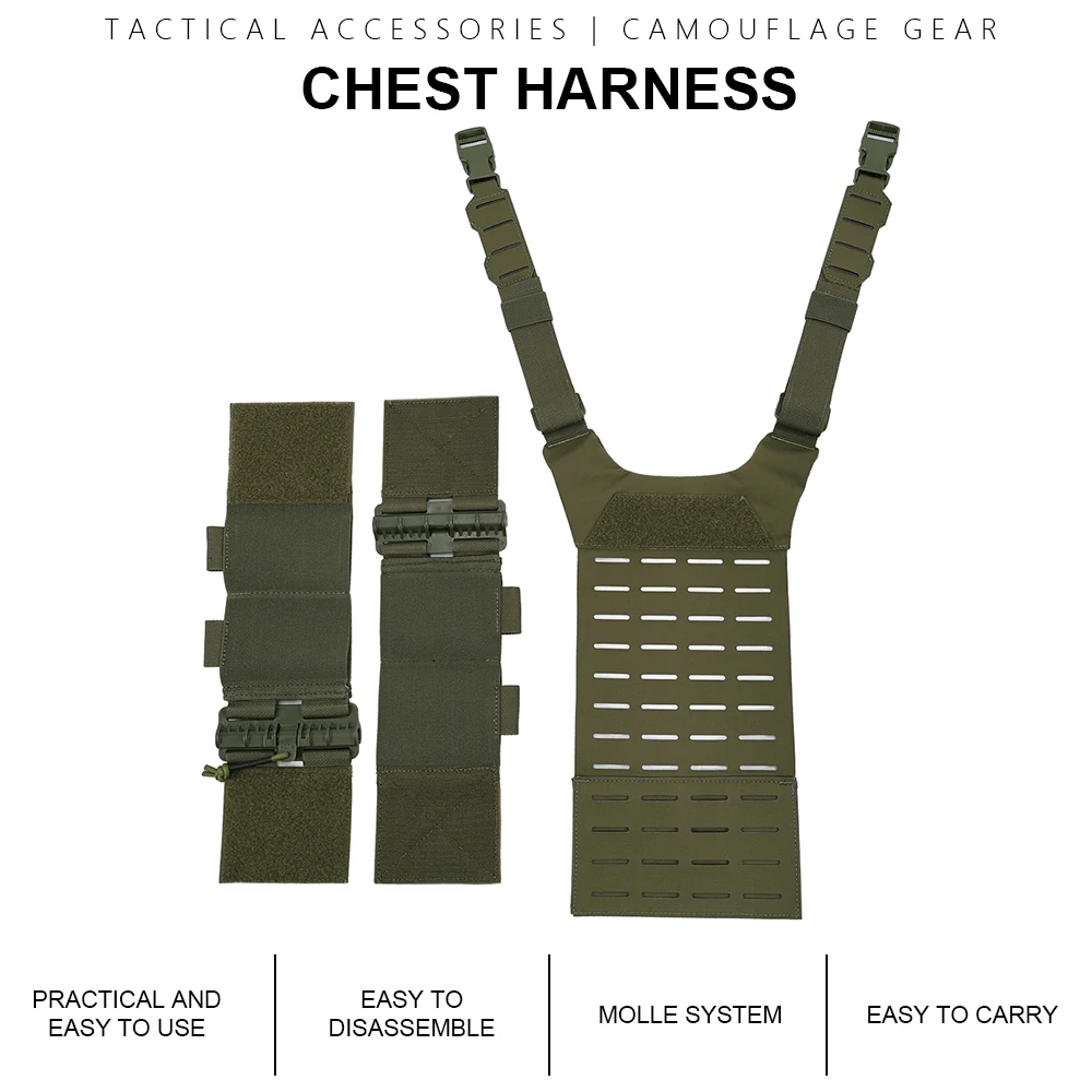 Arnés táctico SINAIRSOFT con sistema MOLLE para chalecos