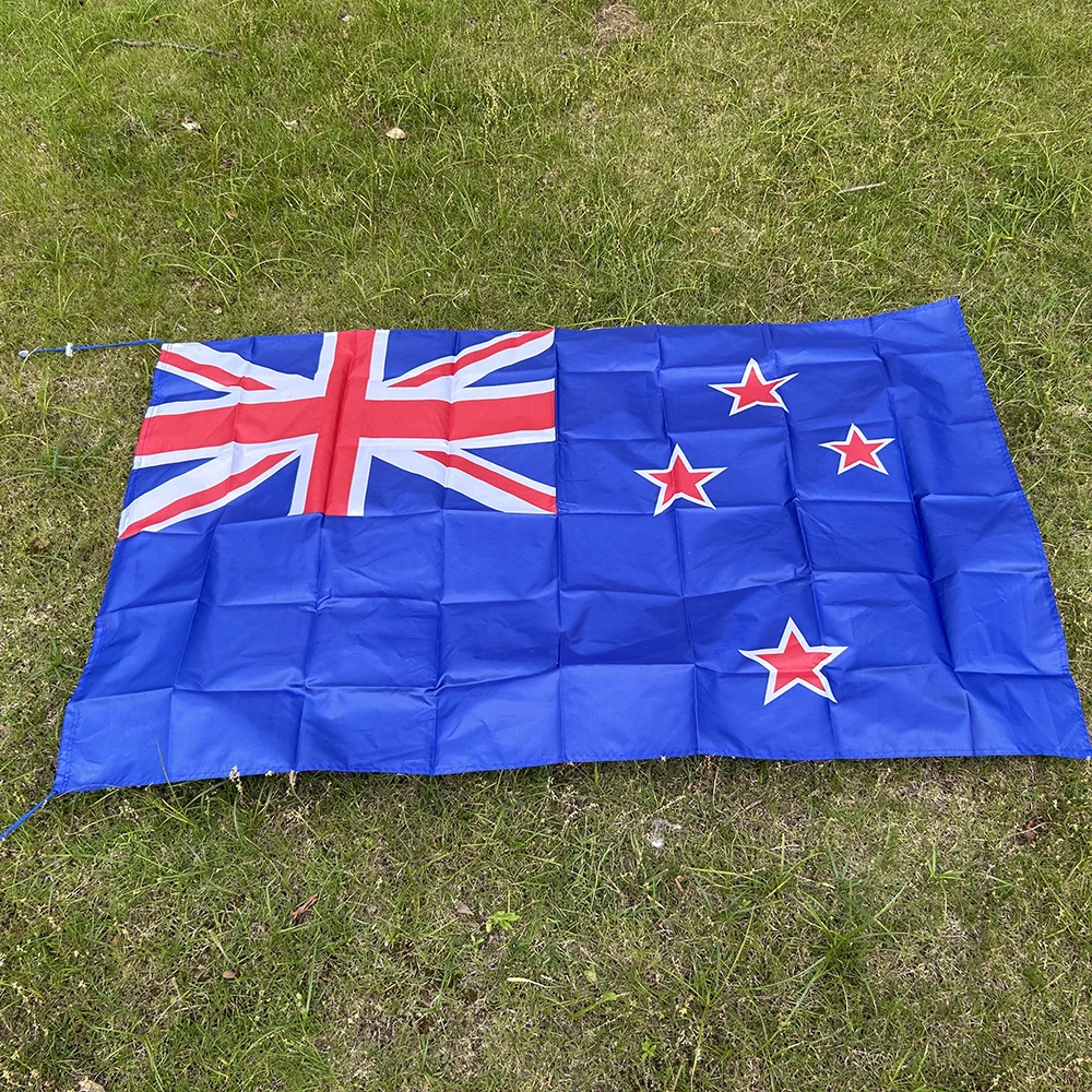 Bandera de Nueva Zelanda poliéster tipo chal para interior-exterior