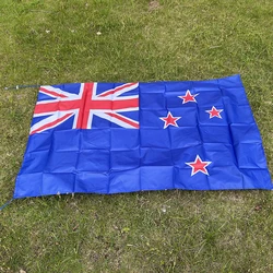 Bandera de Nueva Zelanda poliéster tipo chal para interior-exterior