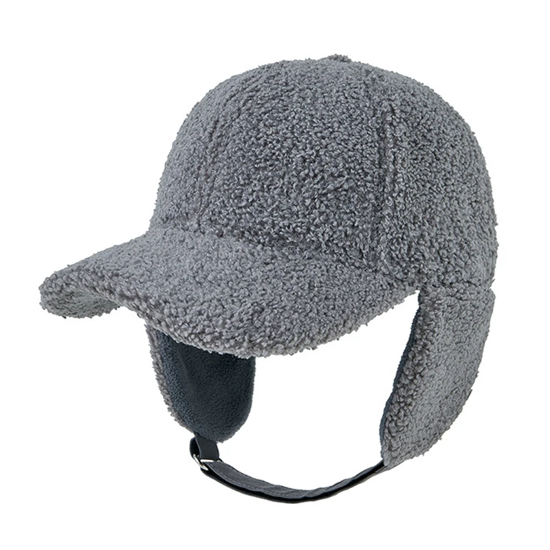 Gorro táctico de lana polar con orejeras y visera invernal - imagen 4