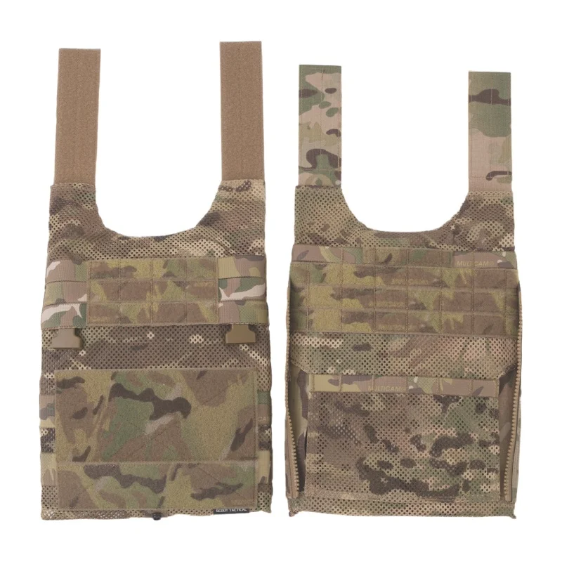 LV119 chaleco táctico modular con bolsas de placa delantera y trasera