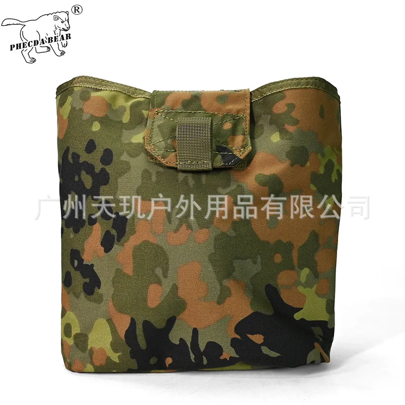 Bolsa táctica plegable con camuflaje Flecktarn