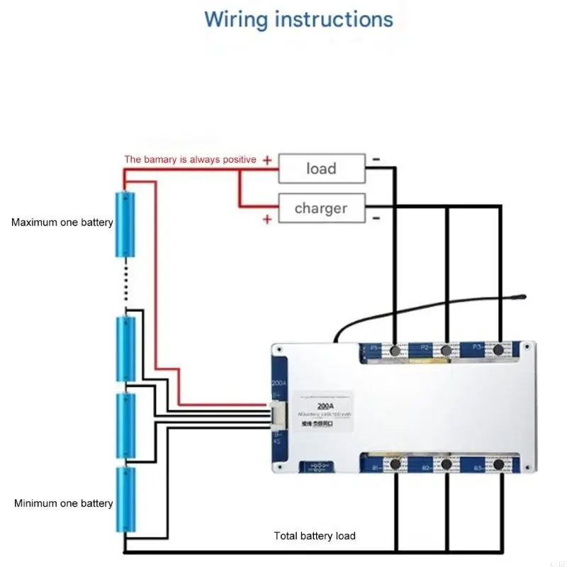Módulo BMS LiFePO4 de protección alto voltaje con diseño IC - imagen 2