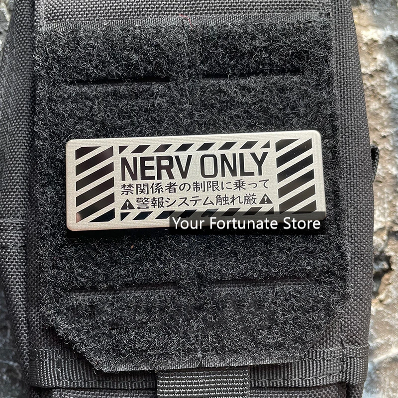 Nerv Only Parche Metálico Táctico Prohibición Conducir Base Negra - imagen 5