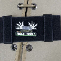 Parche táctico de PVC multiusos con velcro para mochila