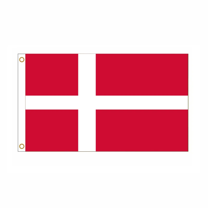 Bandera nacional de Dinamarca en tamaño 90x150 cm