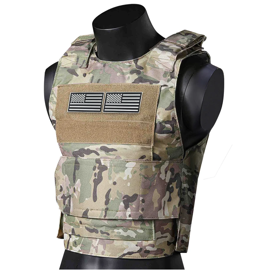 Chaleco táctico ajustable con velcro y sistema MOLLE – Entrenamiento outdoor - imagen 5