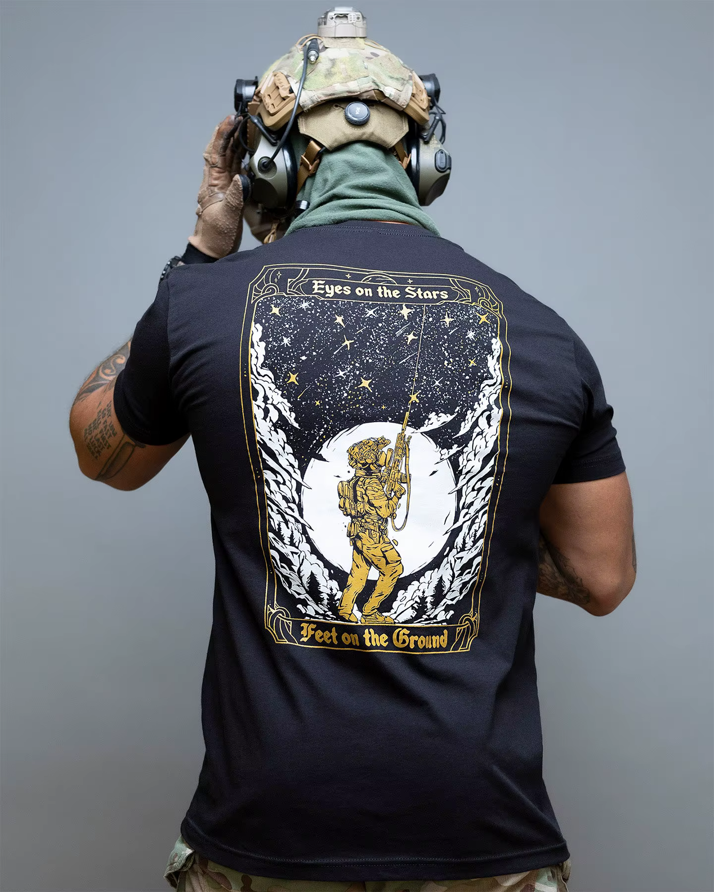 Camiseta táctica de algodón puro para ropa deportiva - imagen 4