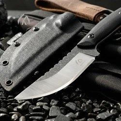 Cuchillo de supervivencia fijo acero con funda exterior