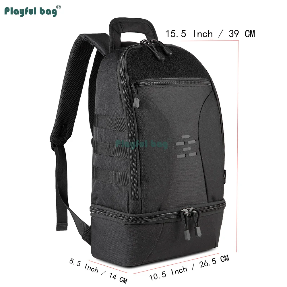 Mochila táctica impermeable y compartimentada