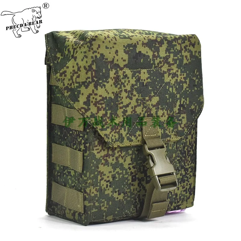 Detalle del sistema Molle y cierre de velcro