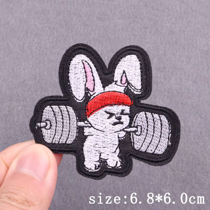 Parches bordados Hip Hop pato - planchar para chaqueta y camiseta - imagen 2