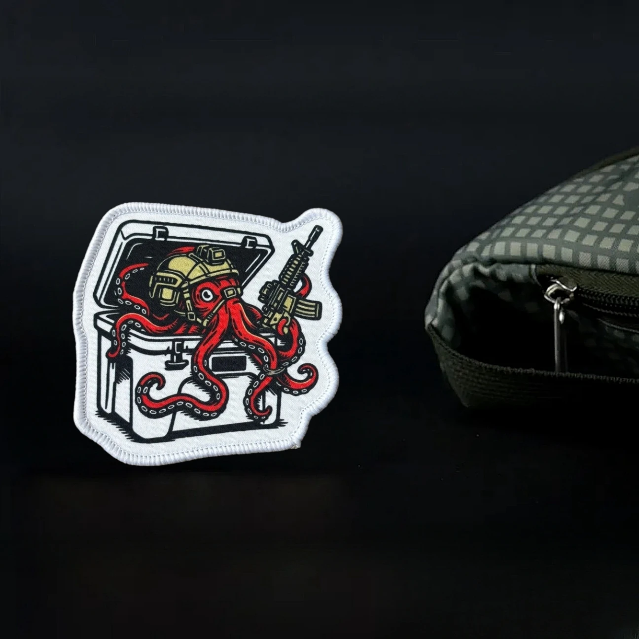 Parche táctico morale kraken - Bordado para casco y equipamiento MOLLE - imagen 5