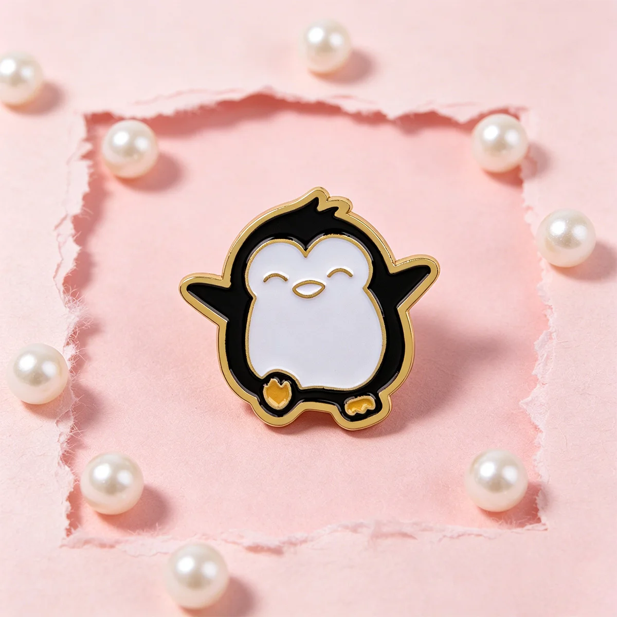 Leuke Pinguïn pin de esmalte pingüino para mochila y gorra - imagen 2