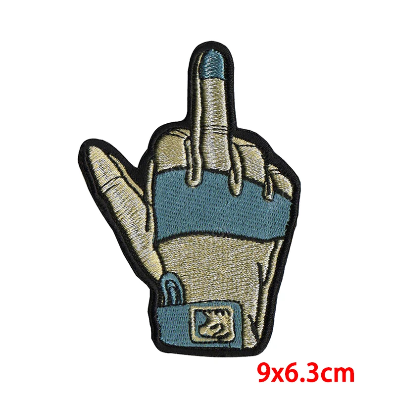 Parche táctico termoadhesivo bordado – Uniforme y guantes - imagen 3