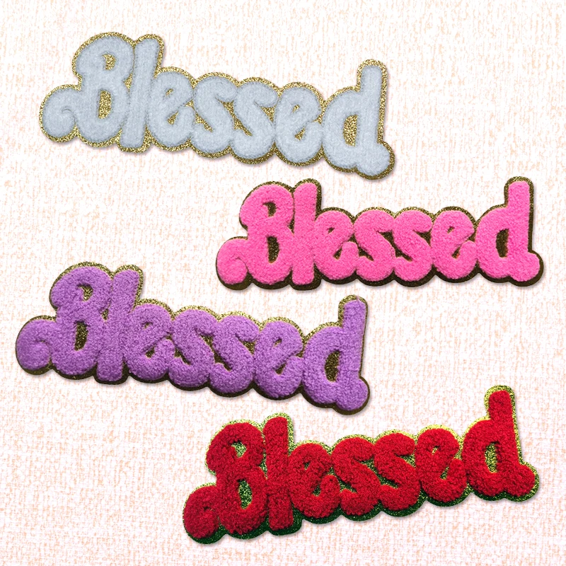 Parche bordado termoadhesivo Blessed Letter