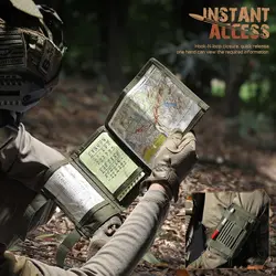 QB estuche táctico para mapas con soporte de documentos y cartas