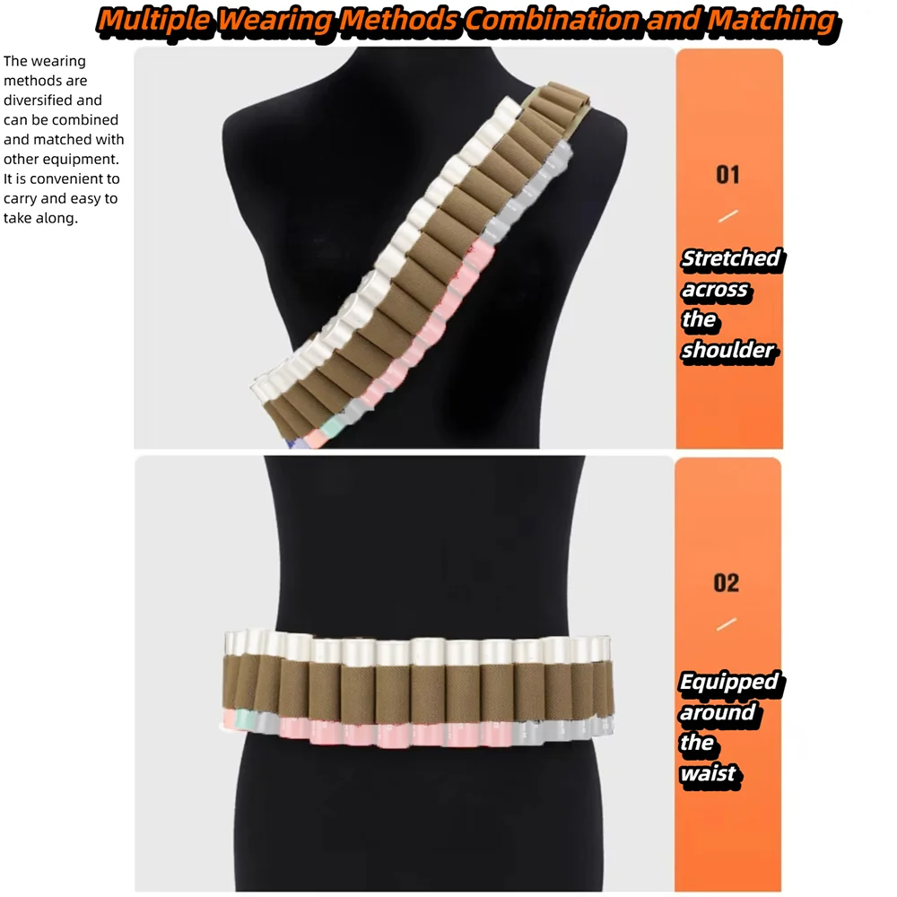 Bandolera táctica escopeta con cinturón de munición para caza - imagen 4