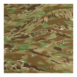Tela táctica ripstop camuflaje rayas tigre NYCO para todo terreno