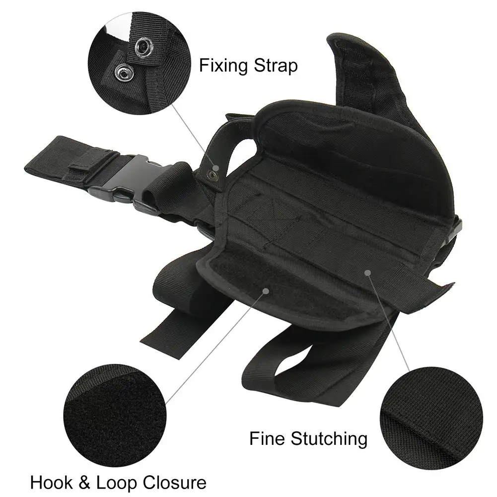 Funda táctica de pierna ajustable para airsoft diestros, oculta - imagen 2