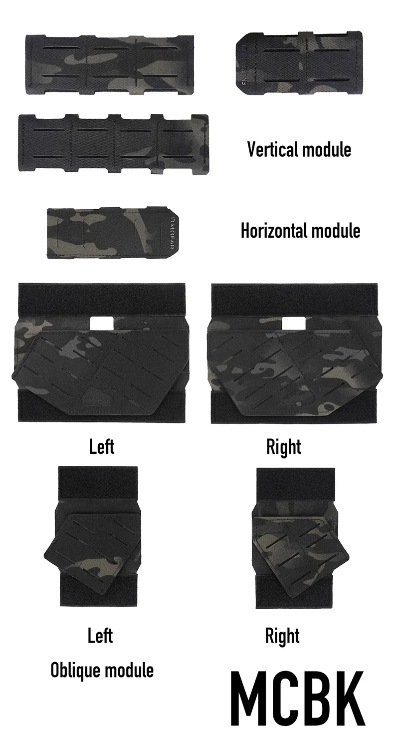 Plataforma adaptadora Molle para cinturón horizontal, vertical oblicua - imagen 4