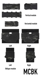 Plataforma adaptadora Molle para cinturón horizontal, vertical oblicua