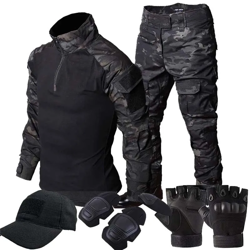 Uniforme táctico Milit camuflaje para airsoft, caza y entrenamiento - imagen 3