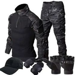 Uniforme táctico camuflaje RU MCBK, conjunto manga larga cargo