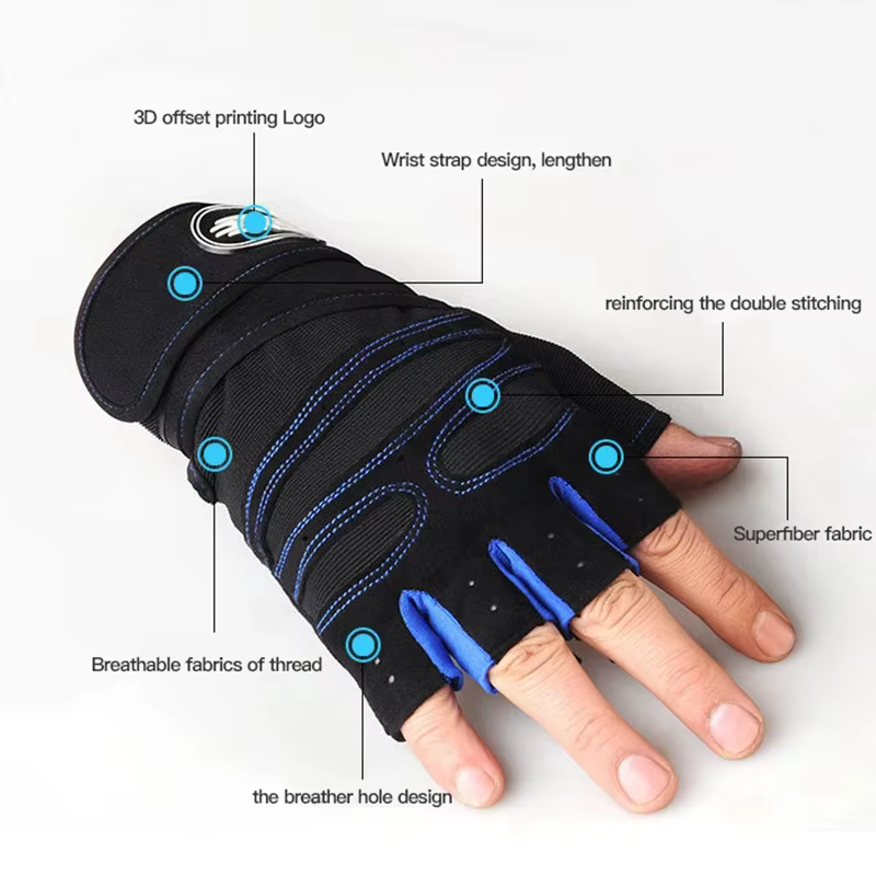 Guantes de entrenamiento con pesas – Agarre seguro en gimnasio - imagen 3