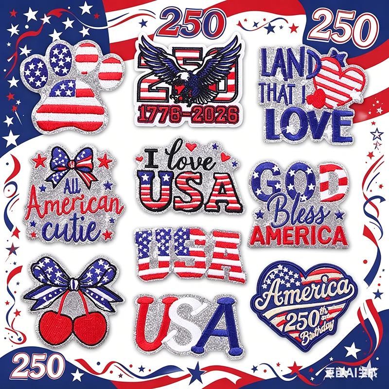 Parche bordado bandera americana patriótico para uniformes y MOLLE - imagen 2