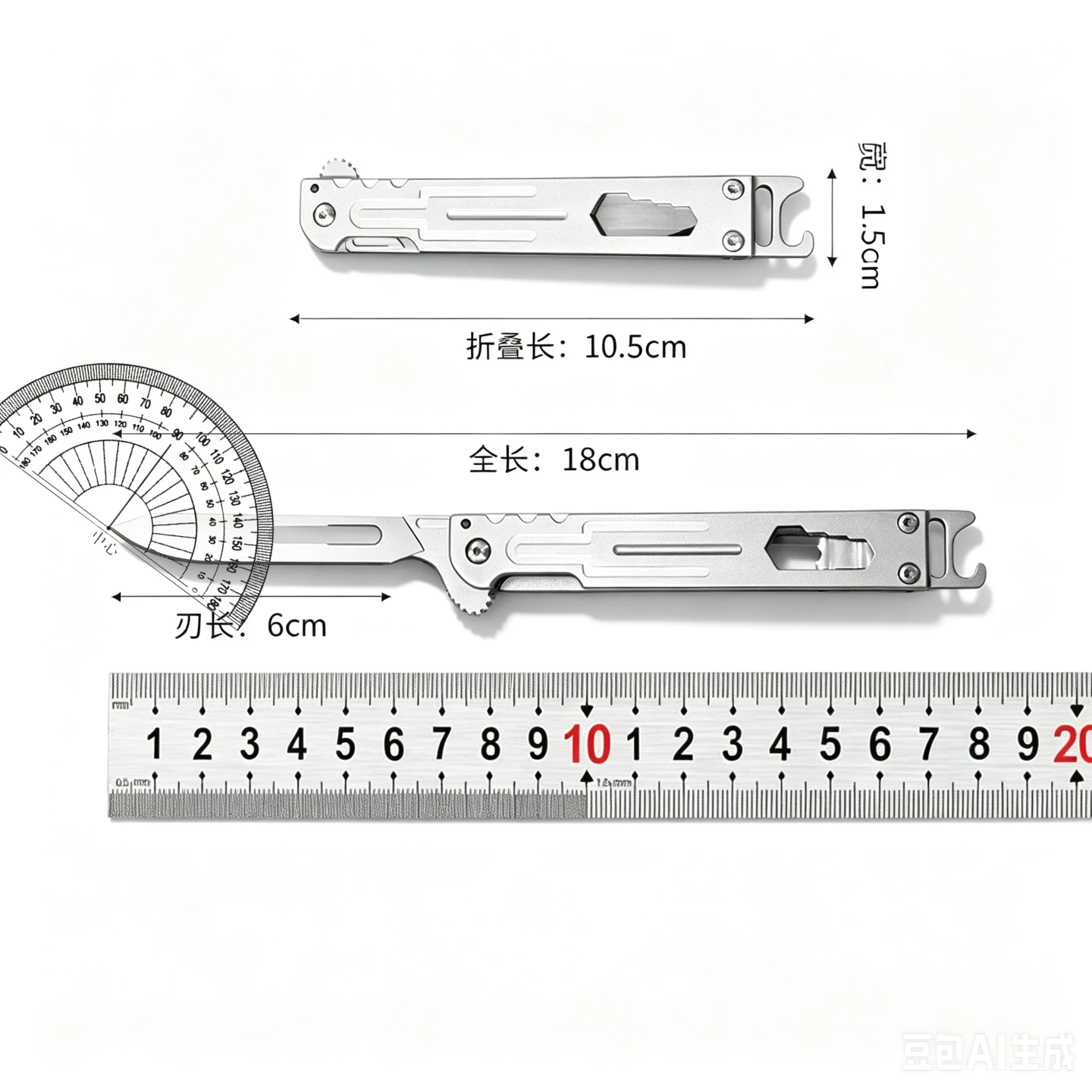 Herramienta EDC acero inoxidable multifunción rompeventanas y cuchillo de supervivencia - imagen 3