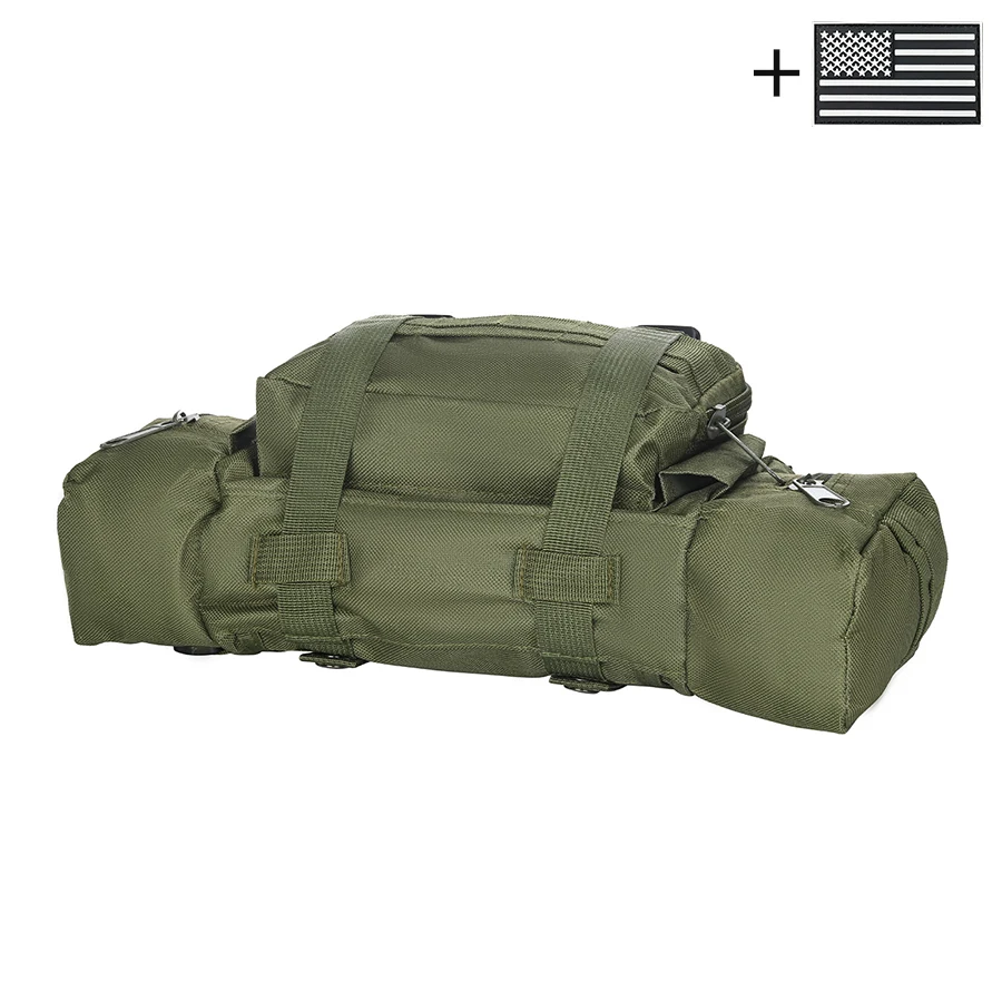 Riñonera táctica MOLLE lateral ajustable para senderismo exterior