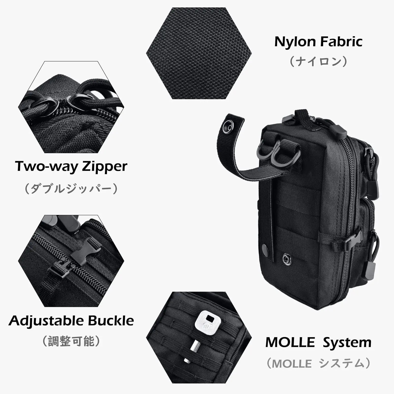 Bolsa táctica MOLLE riñonera EDC outdoor pesca senderismo - imagen 4