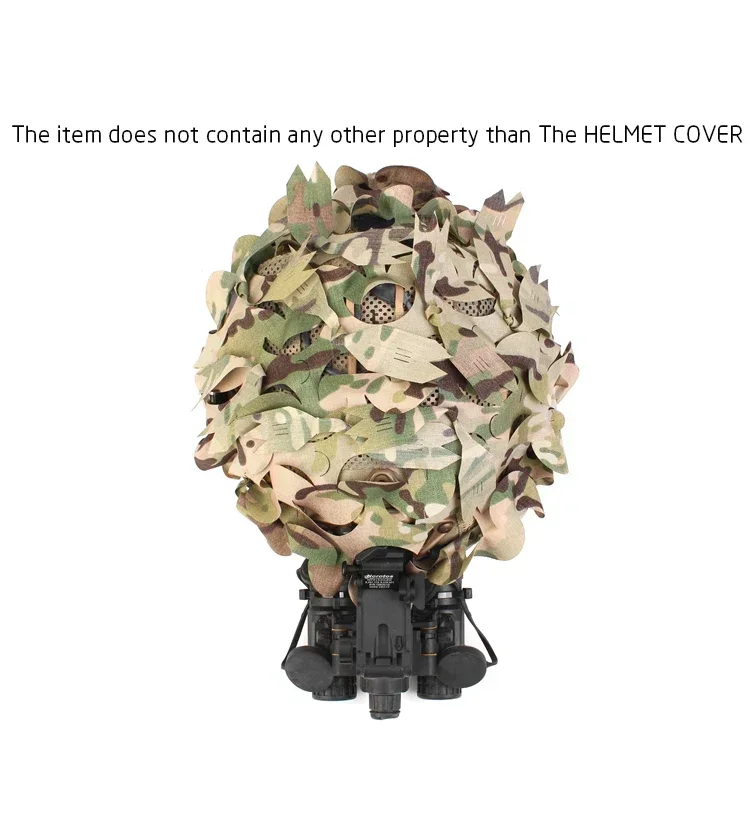 Vista de la funda camuflada tipo ghillie
