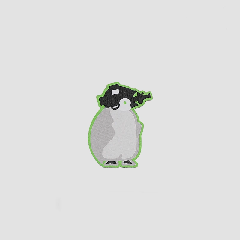 Parche bordado táctico Escuadrón Pingüinos para mochila y uniforme - imagen 4
