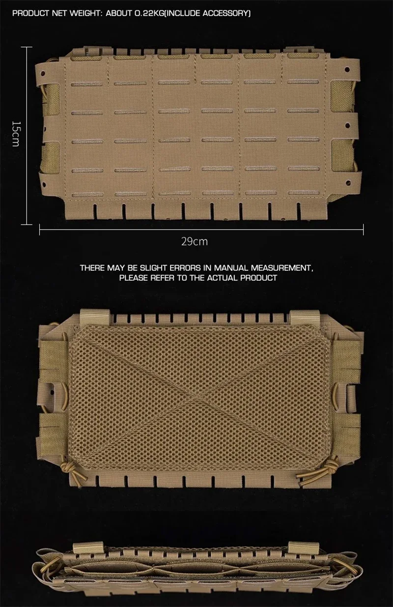 Panel frontal MOLLE de desmontaje rápido para chaleco táctico AR/M4 - imagen 4
