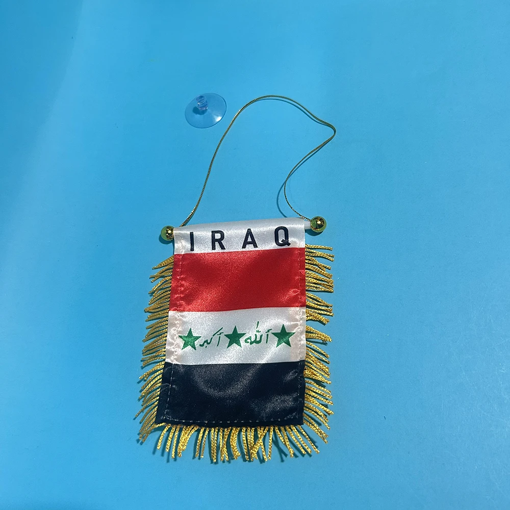 Bandera mini colgante para ventana de coche