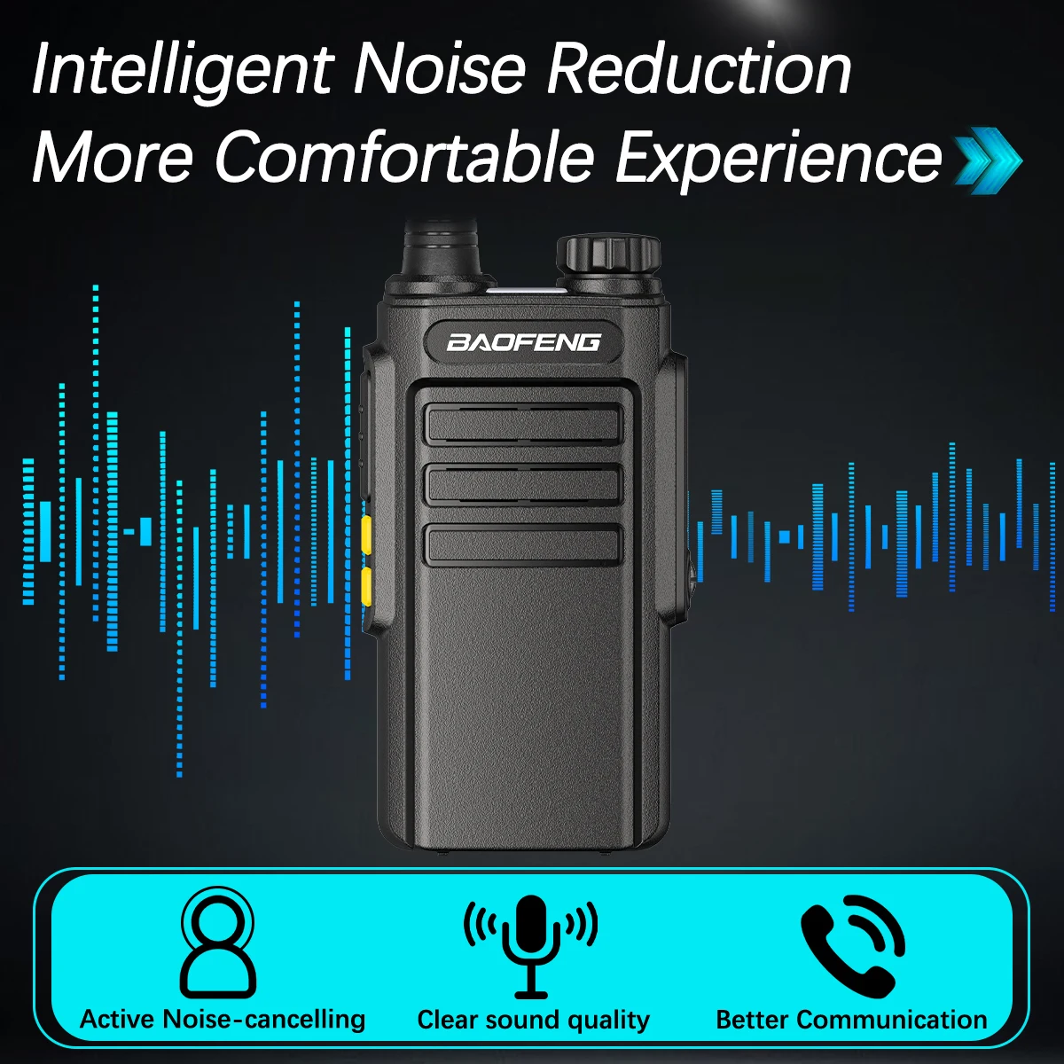 Baofeng BF-888S Walkie talkie digital analógico reducción de ruido - imagen 3